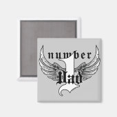 ナンバーワンパパ磁石 マグネット (正面/裏面)