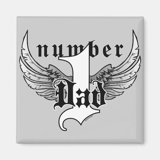 ナンバーワンパパ磁石 マグネット (正面)