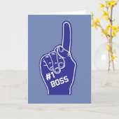 ナンバーワンボス フォームフィンガー カード (黄色い花)