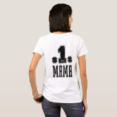 ナンバーワンママホワイト Tシャツ (裏面フル)