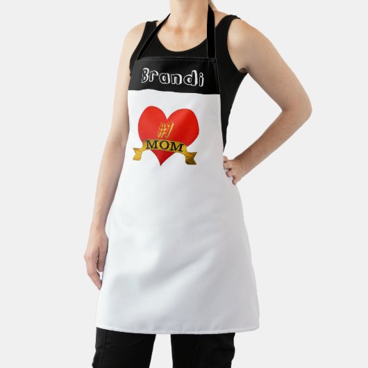 ナンバーワンママ名エプロン | 母の日の贈り物 エプロン (インサイチュ)