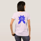 ナンバーワンママ ブルーリボン Tシャツ (裏面フル)