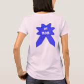 ナンバーワンママ ブルーリボン Tシャツ (裏面)