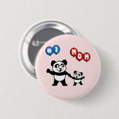ナンバーワンマムパンダファミリー 缶バッジ (正面&裏面)
