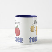 ナンバーワン先生、#1先生プリントアートデザイン マグカップ (中央)