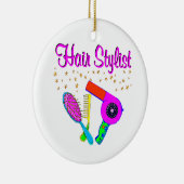 ナンバーワン美容師と美容師 セラミックオーナメント (右)