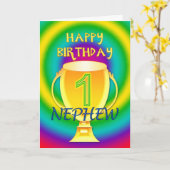 ナンバーワン誕生日カード カード (黄色い花)