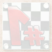 ナンバーワン ガラスコースター (裏面)