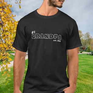 ナンバーワン・グランパ・デザイン Tシャツ