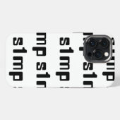 ナンバーワン シンプ iPhoneケース (裏面横)