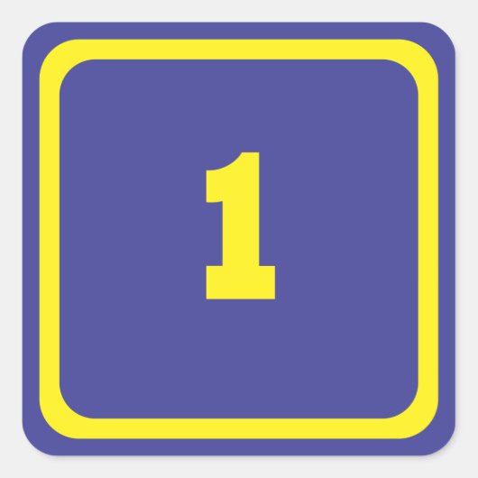 ナンバーワン スクエアシール (正面)