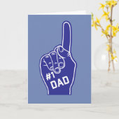 ナンバーワン ダッド スポーティー ファーザーズデー カード (黄色い花)