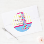 ナンバーワン、最初の誕生日シール ラウンドシール (封筒)