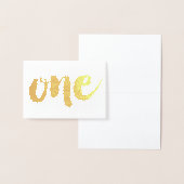 ナンバーワン 1位 ブラシスクリプトタイプ 本物 箔カード (ディスプレー)