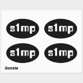 ナンバーワンSimpオーバルステッカー 楕円形シール (シート)
