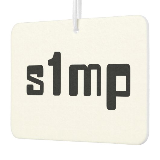 ナンバーワンSimp カーエアーフレッシュナー (左)