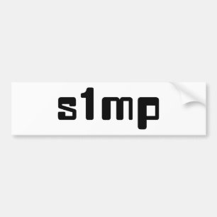 ナンバーワンSimp バンパーステッカー