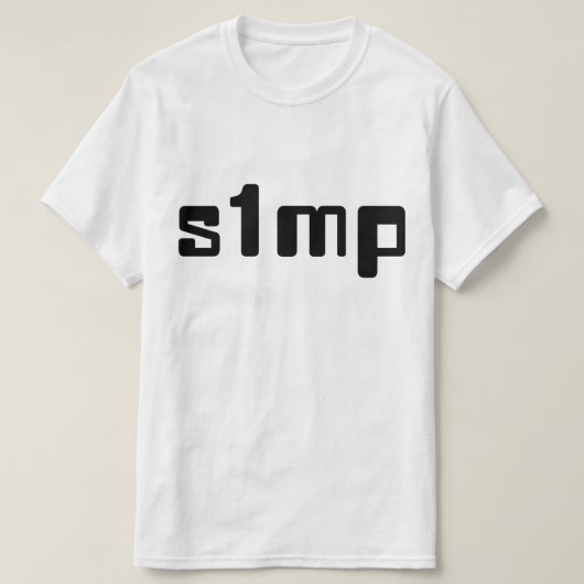 ナンバーワンSimp Tシャツ (デザイン正面)