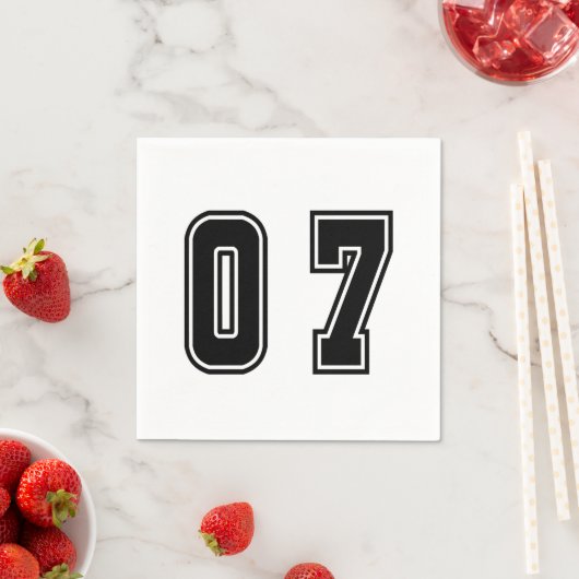 ナンバー07 スタンダードカクテルナプキン (インサイチュ)