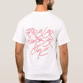ナンバー1を見守る - アーバンストリートウェア Tシャツ (裏面)