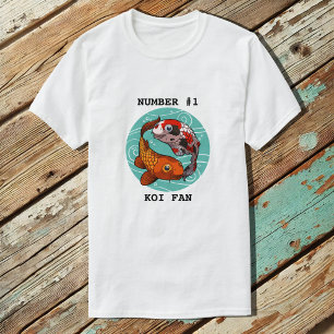 ナンバー1コイファン2コイカープスイミングマンガ Tシャツ