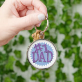 ナンバー1パパKeychain キーホルダー (手)