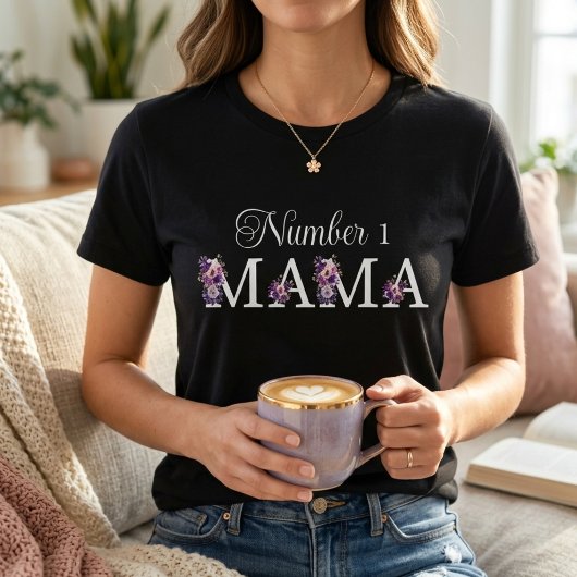 ナンバー1ママ 女性用 Tシャツ