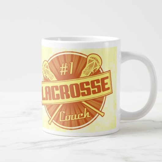ナンバー1ラクロスコーチジャンボコーヒーマグ ジャンボコーヒーマグカップ (右)