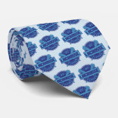 ナンバー1ラクロスコーチ(青)タイ ネクタイ (ロール)