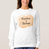 ナンバー1人間のTシャツ スウェットシャツ (正面)