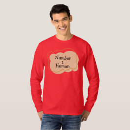 ナンバー1人間のTシャツ Tシャツ