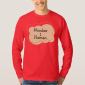 ナンバー1人間のTシャツ Tシャツ (正面)