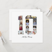 ナンバー10 フォト コラージュ カード (正面/裏面インサイチュ)