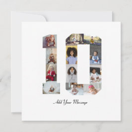 ナンバー10 フォト コラージュ カード