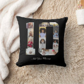 ナンバー10 フォト コラージュ クッション (ブランケット)