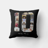 ナンバー10 フォト コラージュ クッション (裏面)