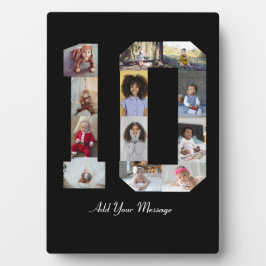 ナンバー10 フォト コラージュ フォトプラーク