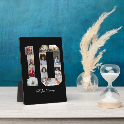 ナンバー10 フォト コラージュ フォトプラーク (側面)