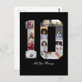 ナンバー10 フォト コラージュ ポストカード (正面/裏面)