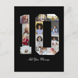 ナンバー10 フォト コラージュ ポストカード