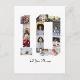 ナンバー10 フォト コラージュ ポストカード