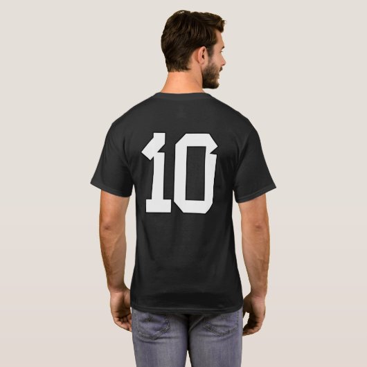 ナンバー10 Tシャツ (裏面フル)