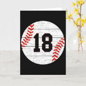 ナンバー18 Ll ヴィンテージ プレイヤー ギフトとして販売 カード (黄色い花)