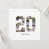 ナンバー20 フォト コラージュ カード (正面/裏面インサイチュ)