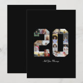 ナンバー20 フォト コラージュ サンキューカード (正面/裏面)