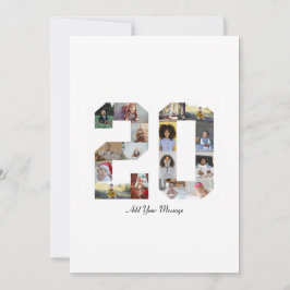 ナンバー20 フォト コラージュ シーズンカード