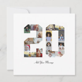 ナンバー20 フォト コラージュ シーズンカード