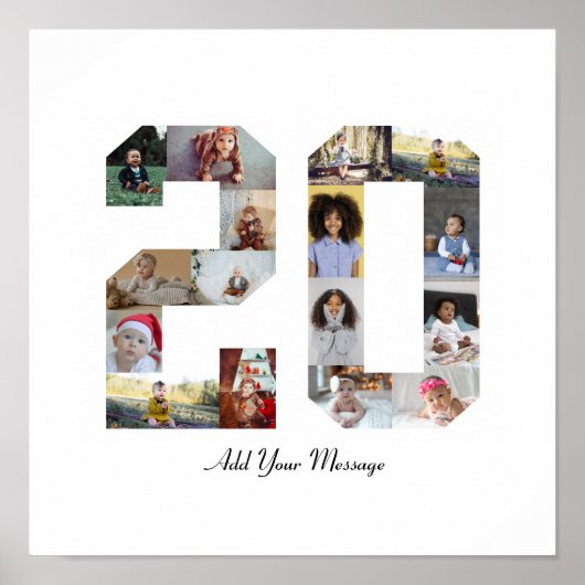 ナンバー20 フォト コラージュ ポスター (正面)