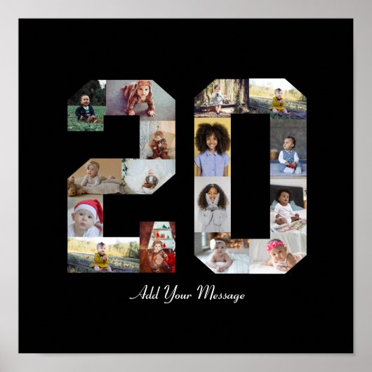 ナンバー20 フォト コラージュ ポスター (正面)