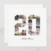 ナンバー20 フォト コラージュ 案内状 (正面/裏面)